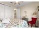 Comfortable bedroom boasts bright, natural light, and a spacious closet at 9617 Sw 102Nd Ter, Ocala, FL 34481