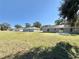 Expansive backyard with well-maintained lawn and mature trees providing ample shade at 9285 Se Highway 42, Summerfield, FL 34491