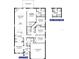 An architectural floor plan showing a layout of the bedrooms, bathrooms, kitchen and living area at 3106 Ne 46Th Ave, Ocala, FL 34470