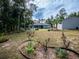 A spacious backyard with above ground pool, storage shed and flower beds at 12805 Sw 64Th Ln, Ocala, FL 34481