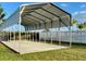 Spacious backyard carport, perfect for storage, activities, and covered parking at 10923 Sw 38Th Ave, Ocala, FL 34476