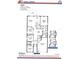 Detailed floor plan for a 4 bedroom, 2 bathroom home featuring a 2 car garage at 3127 Ne 45Th Ave, Ocala, FL 34470