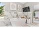 Modern bathroom with a soaking tub, marble tile surround, and modern fixtures at 4535 Se 32Nd Pl, Ocala, FL 34480