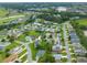 Expansive aerial view of a well-maintained neighborhood with lush green lawns and mature trees at 17789 Se 113Th Ter, Summerfield, FL 34491