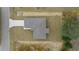 Directly above view of single-story house and surrounding land at 45 Water Trak, Ocala, FL 34472