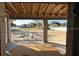 View from the garage of the house under construction, showcasing the backyard at 11610 Sw 59Th Terrace, Ocala, FL 34476