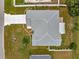 Birds eye view of a well maintained single-story home with landscaped grounds at 4219 Ne 33Rd Ave, Ocala, FL 34479