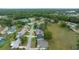 This aerial view showcases the neighborhood with lush greenery and well-maintained homes in a quiet community at 8150 Sw 108Th St, Ocala, FL 34481