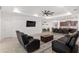Open concept living room with kitchen and Gathering-friendly layout at 6200 Sw 72Nd Ter, Ocala, FL 34474