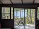 Inviting sunroom with views of mature trees and lake, blending indoor comfort with the beauty of nature at 14830 Se 61St Street Rd, Ocklawaha, FL 32179