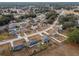 Aerial view of neighborhood with homes and roads at 35 Teak Rd, Ocala, FL 34472