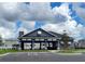 Community clubhouse featuring open-air seating, accessible parking, and well-maintained grounds at 8357 Sw 58Th Ave, Ocala, FL 34476