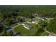 Aerial view of the residential area with wooded lots and multiple single-Gathering homes at 3649 Sw 177Th Lane Rd, Ocala, FL 34473