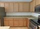 Kitchen with stainless steel appliances, granite countertops, and oak cabinets at 4085 Sw 49Th Ave, Ocala, FL 34474