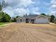 Beautiful single-story home featuring a large two car garage and freshly laid yard at 9679 Sw 46Th Ct, Ocala, FL 34476