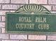 Exterior sign reading 