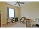 Home office featuring a comfortable chair and work surface at 5622 Nw 27Th Pl, Ocala, FL 34482