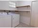 Laundry room with shelving and appliances at 10819 Sw 84Th Ter, Ocala, FL 34481