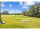 Expansive golf course view showing the tee box, fairway, and architectural bridge at 4522 Shockoe Cir, The Villages, FL 32163