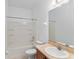 Clean bathroom with tub, toilet and vanity at 7947 Sw 80Th Place Rd, Ocala, FL 34476