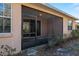 Exterior view of screened porch with access from the backyard at 7947 Sw 80Th Place Rd, Ocala, FL 34476