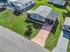 Aerial view showing the home's location in a mobile home community at 816 Hibiscus Dr, The Villages, FL 32159