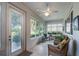 Relaxing sunroom with wicker furniture and plenty of natural light at 9257 Sw 94Th Loop, Ocala, FL 34481