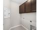 Laundry room with upper cabinets and built-in shelving at 5779 Sw 87Th Court Rd, Ocala, FL 34481