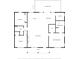 Floor plan showing a 2 bedroom, 2 bathroom home at 15851 Nw 115Th Ct, Reddick, FL 32686