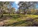 Large grassy backyard with mature trees and privacy at 10249 Nw 21St St, Ocala, FL 34482