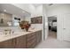 Double vanity bathroom with a large walk-in shower at 7682 Sw 89Th Ct, Ocala, FL 34481