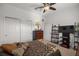 Spacious bedroom with a double bed and board games at 7682 Sw 89Th Ct, Ocala, FL 34481