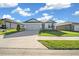 Two-car garage and neutral color scheme in a residential neighborhood at 8456 Sw 52Nd Lane Rd, Ocala, FL 34481