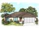 Exterior rendering of a newly built home at 24268 Sw Tiger Lake W Blvd, Dunnellon, FL 34431