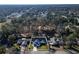 Aerial view showcasing a single-Gathering home in a quiet neighborhood at 4216 Se 7Th Pl, Ocala, FL 34471