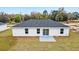 Aerial view of house, highlighting backyard patio at 4393 Sw 169 Lane Rd, Ocala, FL 34473