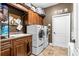 Laundry room with washer, dryer, cabinets, and sink at 7451 Se 24Th Ter, Ocala, FL 34480