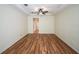 Bright Gathering room with hardwood floors and ceiling fan at 8852 Se 119Th St, Summerfield, FL 34491