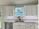 Kitchen features granite countertops and white shaker cabinets at 8968 Se 156Th St, Summerfield, FL 34491