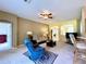 Open concept living room with kitchen and dining views at 1033 Sw 159Th St, Ocala, FL 34473