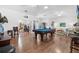 Inviting game room featuring a pool table and ample space for entertainment at 17999 Se 99Th Ave, Summerfield, FL 34491