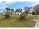 House exterior with red door and golf course view at 17999 Se 99Th Ave, Summerfield, FL 34491