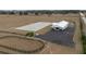 Aerial view of horse barn, arena, and round pen at 2190 Nw 110Th Ave, Ocala, FL 34482