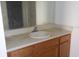 Bathroom with vanity, sink, and shower at 321 Katherine Pl, The Villages, FL 32162