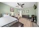 Light and airy bedroom with double bed and ensuite bathroom access at 4055 Ne 29Th Ct, Ocala, FL 34479