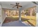 Covered patio with ceiling fan, offering a view of the backyard at 4065 Sw 5Th Ave, Ocala, FL 34471