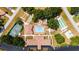 This aerial view highlights community amenities, including a pool, tennis courts, and recreational spaces at 6184 Sw 101St Pl, Ocala, FL 34476