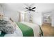 Main bedroom with king bed, walk-in closet and ensuite bathroom at 772 Horseman Dr, Port Orange, FL 32127