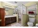 Clean bathroom with shower, toilet and vanity at 8465 Sw 202Nd Ter, Dunnellon, FL 34431