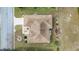 Aerial view of a single-Gathering home with surrounding landscape at 9910 Se 138Th Loop, Summerfield, FL 34491